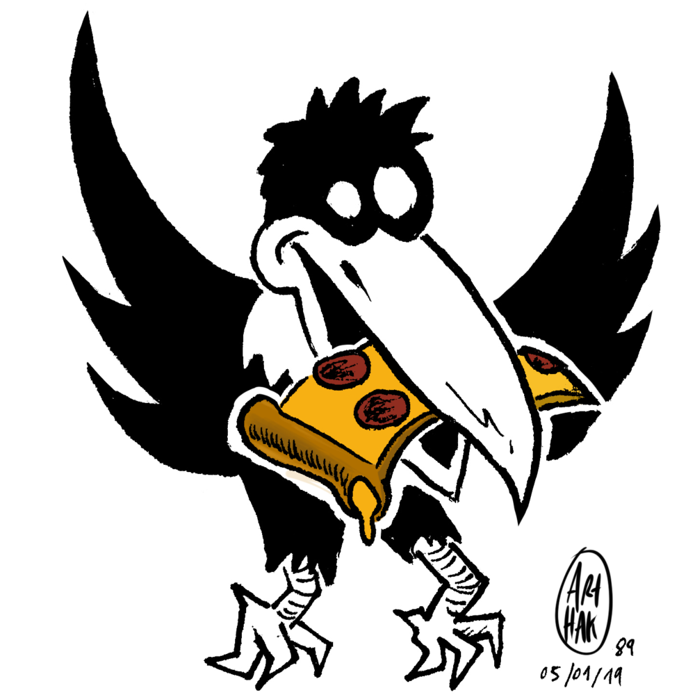 Pizza crow