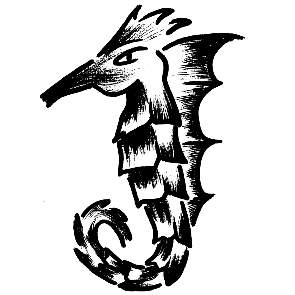 Dark seahorse